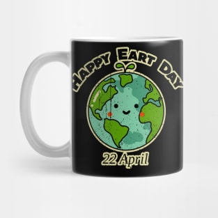 Happy Earth Day - Vintage Mug